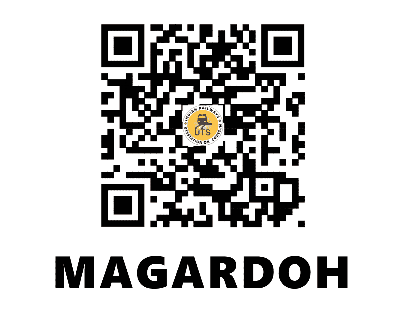 UTS QR Code for MAGARDOH - MGRD - CR (MADHYA PRADESH)